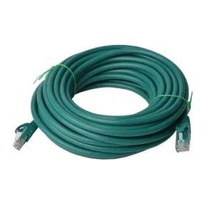 8Ware Cat6a UTP Ethernet Cable 20m Snagless Green [PC]