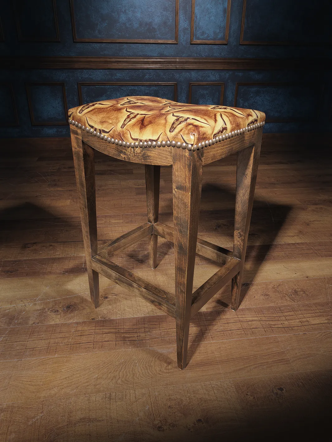 Longhorn Trail Saddle Stool